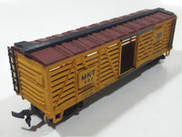 Tempo HO Scale MKT 502 The Katy Serves The Southwest Well Reefer Box Car Yellow Toy Train Car Vehicle