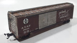 HO Scale Santa Fe A.T.S.F. 10529 Reefer Box Car Brown Toy Train Car Vehicle