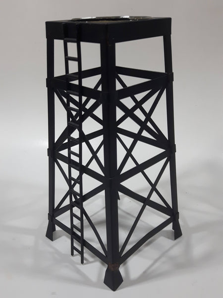 Black Metal Water Tower 8" Tall