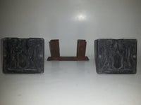 Antique Wood Handles Lead Egyptian Soldier Mold
