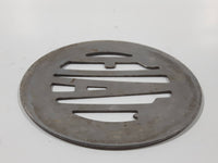 Vintage Fiat Round Metal Emblem Name Badge 4 1/8" Floor Shower Drain Cover