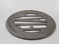 Vintage Fiat Round Metal Emblem Name Badge 4 1/8" Floor Shower Drain Cover