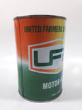 Vintage UFA United Farms of Alberta Extra H.D. SAE 30 Motor Oil 5 7/8" Tall One Litre Metal Oil Can EMPTY