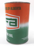 Vintage UFA United Farms of Alberta Extra H.D. SAE 30 Motor Oil 5 7/8" Tall One Litre Metal Oil Can EMPTY