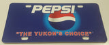 Pepsi "The Yukon's Choice" Plastic Vehicle License Plate Tag