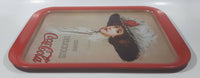 Vintage 1971 Coca-Cola "Drink" "Delicious" Hamilton King 1909 Pinup Girl Red Metal Beverage Serving Tray Coke Cola Soda Pop Collectible