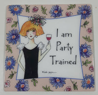 Polar Magnetics Linda Grayson Flirty Girls I am Party Trained 2 1/2" Thin Plastic Fridge Magnet