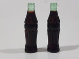 Set of 2 Coca Cola 1 5/8" Tall Miniature Plastic Bottles