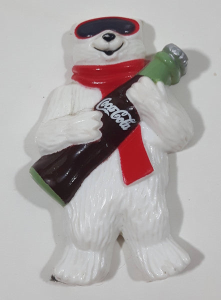 1998 Coca Cola 2 1/8" Tall Polar Bear Fridge Magnet