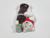 1998 Coca Cola 2 1/8" Tall Polar Bear Fridge Magnet