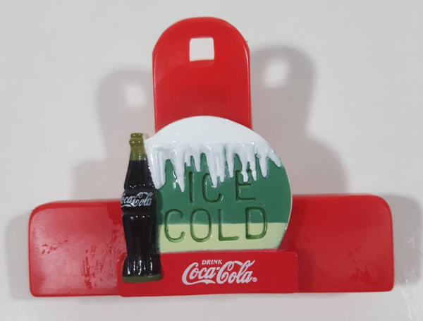 Ice Cold Drink Coca Cola Sold Here 2 3/8" x 3" Fridge Magnet Clip