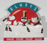 1998 Always Coca-Cola Coke Soda Pop Classic Bottles in Snow 3D Fridge Magnet with Polar Bears