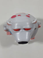 TigerHead Rat Toys Shakeheadz Crazy Pets Series Single White Rat 2 1/2" Tall Plastic Toy Figure with Sounds