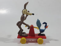 1989 McDonald's Warner Bros. Looney Tunes Wile E. Coyote & Roadrunner Train Handcar Toy Railroad Vehicle