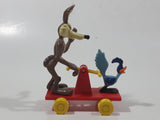 1989 McDonald's Warner Bros. Looney Tunes Wile E. Coyote & Roadrunner Train Handcar Toy Railroad Vehicle