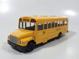 Welly No. 43601 School Bus with Flip Out Stop Sign Yellow Die Cast Toy Car Vehicle Missing Tires and Stop Sign