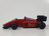 Vintage Majorette No. 282 Fiat AGIP 1/55 Scale Red Die Cast Toy Race Car Vehicle