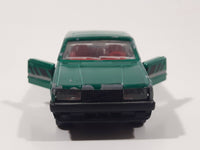 Majorette Volvo No. 230 Volvo 760 GLE Sedan Green 1/61 Scale Die Cast Toy Car Vehicle with Opening Doors
