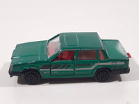 Majorette Volvo No. 230 Volvo 760 GLE Sedan Green 1/61 Scale Die Cast Toy Car Vehicle with Opening Doors