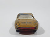Vintage Lesney Superfast Matchbox Series No. 33 Lamborghini Miura Gold Die Cast Toy Car Vehicle