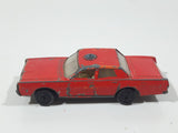 Vintage Lesney Matchbox Series No. 59 Mercury Fire Chief Red Die Cast Toy Car Vehicle (A) Made in England