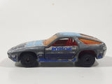 Vintage 1984 Matchbox Superfast No. 59 Porsche 928 Grey Die Cast Toy Car Vehicle with Opening Doors