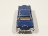 Vintage Yatming No. 1052 Ford Continental Mark IV Dark Blue Die Cast Toy Car Vehicle with Opening Doors