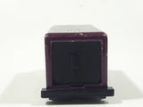 1990 Hot Wheels Color Racers II Letter Getter Maroon Mail Truck Die Cast Toy Delivery Vehicle