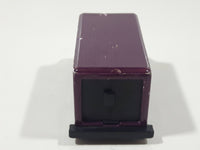1990 Hot Wheels Color Racers II Letter Getter Maroon Mail Truck Die Cast Toy Delivery Vehicle