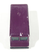 1990 Hot Wheels Color Racers II Letter Getter Maroon Mail Truck Die Cast Toy Delivery Vehicle