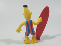 1980s Applause Muppets Sesame Street "Bert with a Surfboard" PVC Toy Figure
