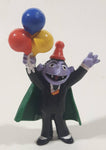 Applause Muppets Count Von Count Holding Balloons Toy 3 3/4" PVC Toy Figure