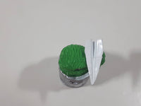 1980s Applause Muppets Sesame Street Oscar The Grouch Throwing a Paper Airplane PVC Figurine