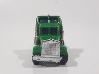 Unknown Brand Semi Tractor Truck Green Die Cast Toy Car Vehicle