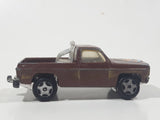 Vintage 1982 Ertl Universal Studios The Fall Guy GMC Colt Pickup Truck Lee Majors Brown 1/64 Scale Die Cast Toy Car Vehicle