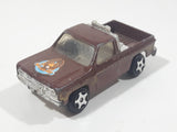 Vintage 1982 Ertl Universal Studios The Fall Guy GMC Colt Pickup Truck Lee Majors Brown 1/64 Scale Die Cast Toy Car Vehicle
