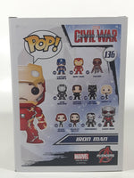 Funko Pop! Marvel Captain America Civil War #136 Iron Man Unmasked 4" Tall Toy Vinyl Bobblehead Figure New in Box