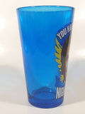 Rare 2018 Columbia Pictures Step Brothers Movie You Have To Call Me Nighthawk Will Ferrell 5 3/4" Tall Blue 16 oz. One Pint Blue Glass Cup