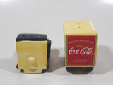 1996 The  Coca Cola Company Delivery Truck Shaped  4 1/4" Long Ceramic Salt and Pepper Shakers Set