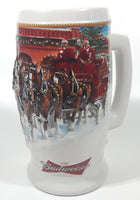 2006 Ceramarte Anheuser-Busch Budweiser Holiday Stein "Sunset At The Stables" CS670 7 1/2" Tall Ceramic Beer Stein