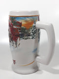 2006 Ceramarte Anheuser-Busch Budweiser Holiday Stein "Sunset At The Stables" CS670 7 1/2" Tall Ceramic Beer Stein