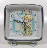 Disney Tinkerbell Battery Operated Metal Alarm Clock 5" Tall