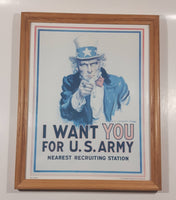 Uncle Sam I Want You For U.S. Army Nearest Recruiting Station 12" x 15" U.S. Government Printing Office 1999-748-283 Poster Print