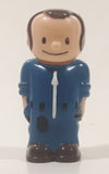 Happyland Handyman Mechanic in Blue Clothes 2 1/2" Tall Plastic Toy Figure