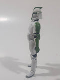 2003 Hasbro LFL Star Wars Clone Wars Clone Trooper Green 4" Tall Toy Action Figure