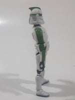 2003 Hasbro LFL Star Wars Clone Wars Clone Trooper Green 4" Tall Toy Action Figure