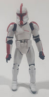 2003 Hasbro LFL Star Wars Clone Wars Clone Trooper Red 4" Tall Toy Action Figure