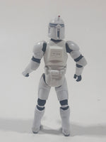 2003 Hasbro LFL Star Wars Clone Wars Clone Trooper Standard White 4" Tall Toy Action Figure