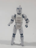 2003 Hasbro LFL Star Wars Clone Wars Clone Trooper Standard White 4" Tall Toy Action Figure