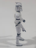 2003 Hasbro LFL Star Wars Clone Wars Clone Trooper Standard White 4" Tall Toy Action Figure